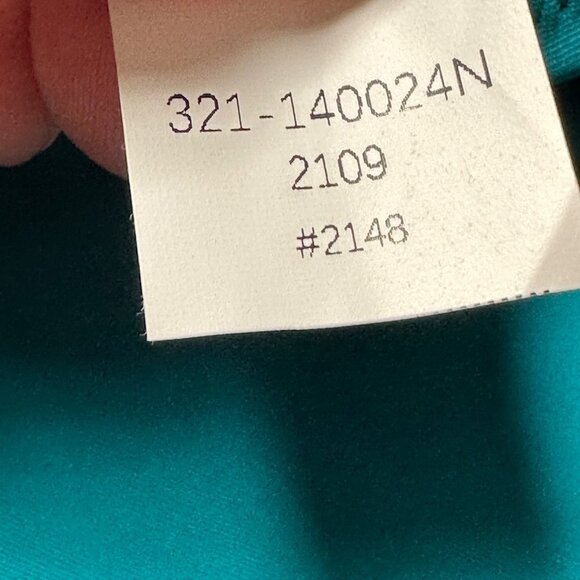 Cupshe Ruffled Neck Deep V Ruched Lace Up One Piece Swimsuit Size XXL Teal Blue - Picture 8 of 8